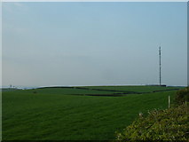SD4966 : Radio mast, near Hest Bank by David Medcalf