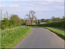 SO9765 : Looking down Woodgate road towards Common Barn Farm by Richard  Dunn