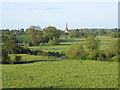 Distant view of All Saints Church, Sherbourne