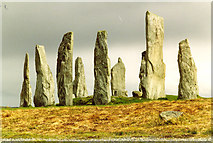 NB2133 : Callanish stone circle by Chris Coleman