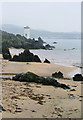 Carraig Fhada Lighthouse from Traigh Bhan, the Singing Sands