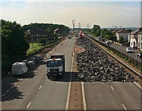 SE4727 : Road removal at Fairburn by Toby Speight