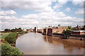 River Trent and Gainsborough waterfront 1980.