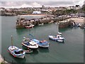 SW8062 : Newquay Harbour & Town Beach by Alan Fleming