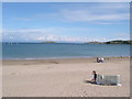 Abersoch main Beach looking seawards on a quiet sunny July day