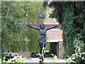 Crucifix outside Coulsdon Catholic Church