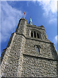 TQ5486 : The Bell Tower, St. Andrew's Church, Hornchurch, Essex by John Winfield