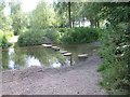 Stepping stones across the River Ver  Drop Lane.