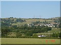 Farmland and hillside at Ruallt