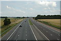 Looking East down the M62 near Bold, St.Helens