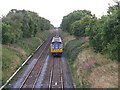 Railway crossing Glazebrook Moss