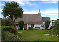 NX4502 : Thatched cottage, Cranstal.  Isle of Man. by Andy Radcliffe