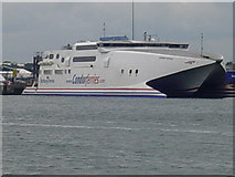 SZ0089 : Condor Ferries Catamaran in Poole Harbour by Colin Foot