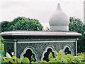 Blackburn Cemetery - Tomb in the Moorish style. Knotweed abundant.