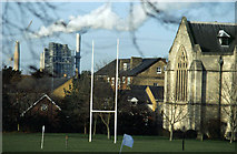 SP5074 : Rugby School and Cement Works by Stephen McKay