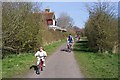 The Cuckoo Trail cycle path near Hellingly