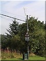 Solar panel powered school sign, Ysbyty Ystwyth