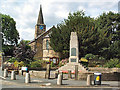 Pool war memorial and church