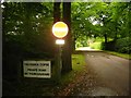 Entrance signs to private road, Frithsden Copse, nr Berkhamsted