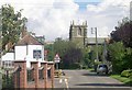 TF3374 : Village pub and church, Tetford by Tony Atkin
