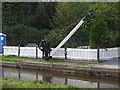 Crane at Maesbury Marsh Wharf,  Montgomery Canal