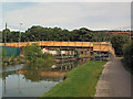 Morton Bridge maintenance - temporary footbridge