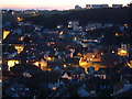 Hastings from East Cliff at Dusk