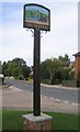 Village sign, Dunton, Beds