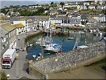 SX0144 : Mevagissey and the Inner Harbour by Janine Forbes