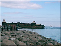 SJ3194 : View of Fort Perch Rock by alan fairweather