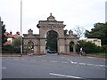 Entrance gates to Queen