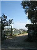 SP0843 : Greenhouses, Bretforton by Dave Bushell