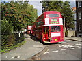 TQ3485 : Routemaster buses at Clapton Pond terminus, London E5 by Dr Neil Clifton