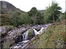 NH4588 : Waterfall, River Carron by Peter Trant