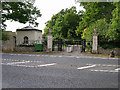 Gatehouse and gates to Clayton Priory