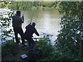 Angling on Bay Pond