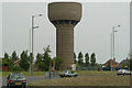 TM5389 : Pakefield Water Tower Roundabout by Nat Bocking
