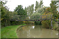 Wooden bridge over the Oxford Canal