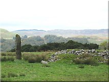 NM8304 : Kintraw standing stone, Argyll. by Johnny Durnan