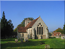 SU7315 : Parish Church, Chalton by John Winfield