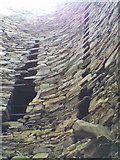 HU4523 : Interior of the broch on Mousa Island by scallopboy