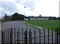 Larkhall Sports Club, WNW from the allotment area