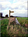 SE8021 : Bridleway marker on Whitgift Common by Heather Holdridge