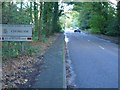 The approach to Chobham along Guildford Road