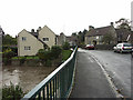 Woollard Bridge and River Chew nearly in flood