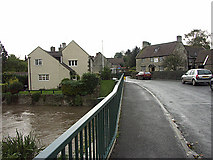 ST6364 : Woollard Bridge and River Chew nearly in flood by Colin S Pearson