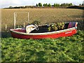 A boat by the roadside