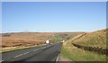 The A62 alongside Redbrook Clough, Marsden