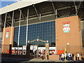 SJ3693 : The Kop, Liverpool's Anfield stadium by Sue Adair
