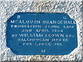 Inscription on Mealough Orange Hall